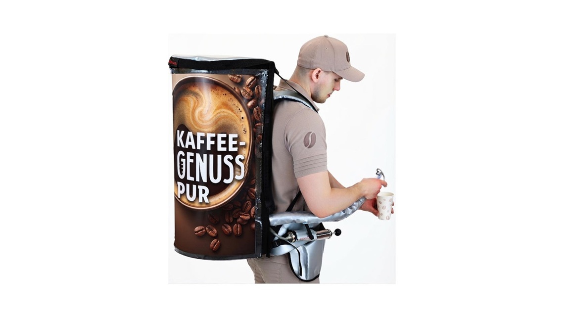 Mobiler Bier-Dispenser und Zapfhahn für den unkomplizierten Ausschank im mobilen Außeneinsatz.